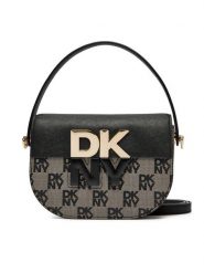 DKNY Torebka Echo Sm Flap Cbody R42EYE28 Czarny. Czarne listonoszki DKNY, bez wzorów, ze skóry, bez dodatków. Za 1,219.00 zł.