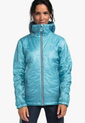 Kurtka damska Schöffel Thermo Tofane. Niebieskie kurtki Schöffel, l, bez wzorów, z materiału, bez kaptura. Za 1,299.99 zł.