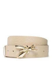 Patrizia Pepe Pasek Damski CW0471/L001-B732 Beżowy. Brązowe paski Patrizia Pepe, bez wzorów, ze skóry. Za 289.99 zł.