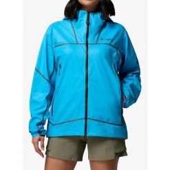Kurtka przeciwdeszczowa damska Columbia Cassiar Pro ODX Shell. Niebieskie kurtki przeciwdeszczowe Columbia, bez wzorów, bez kaptura, trekkingowe. Za 1,110.99 zł.