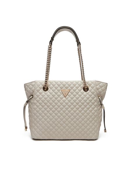 Guess Torebka HWEQG9 54122 Écru. Torebki klasyczne Guess, z aplikacjami, ze skóry, bez dodatków. Za 379.99 zł.