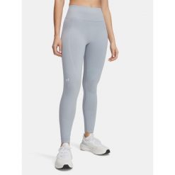 Legginsy Damskie Under Armour Sportowe Treningowe. Niebieskie legginsy Under Armour, bez wzorów, na fitness i siłownię. Za 299.99 zł.