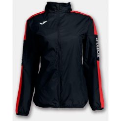Damska kurtka Joma Championship IV czarno-czerwona XS. Czarne kurtki Joma, na wiosnę, xs, bez wzorów, z kapturem. Za 169.99 zł.