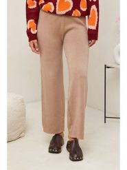 Soft Cashmere Spodnie w kolorze karmelowym rozmiar: 34/36. Brązowe spodnie materiałowe Soft Cashmere, bez wzorów, z materiału, klasyczne, z podwyższonym stanem. Za 113.99 zł.