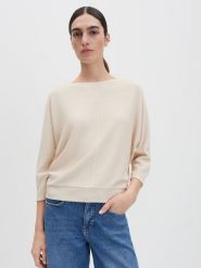 Someday Sweter w kolorze beżowym rozmiar: 42. Brązowe swetry someday., bez wzorów, prążkowane, bez ramiączek. Za 158.10 zł.