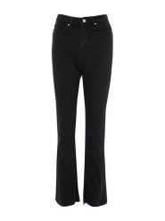Trendyol Dżinsy - Slim fit - w kolorze czarnym rozmiar: 38. Czarne jeansy Trendyol, bez wzorów, klasyczne, z podwyższonym stanem. Za 92.64 zł.