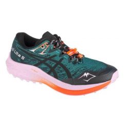 Damskie Buty Do Biegania Fuji Lite 5. Zielone buty do biegania ASICS, bez wzorów, bez zapięcia, do biegania. Za 836.99 zł.