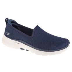 Buty sportowe damskie Skechers Go Walk 6 Clear Vi. Niebieskie buty treningowe Skechers, bez wzorów, z materiału, bez zapięcia. Za 390.00 zł.