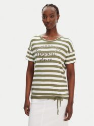 Olsen T-Shirt 11105101 Zielony Regular Fit. Zielone t-shirty Olsen, bez wzorów, z wiskozy, bez kołnierzyka, bez ramiączek. Za 279.99 zł.