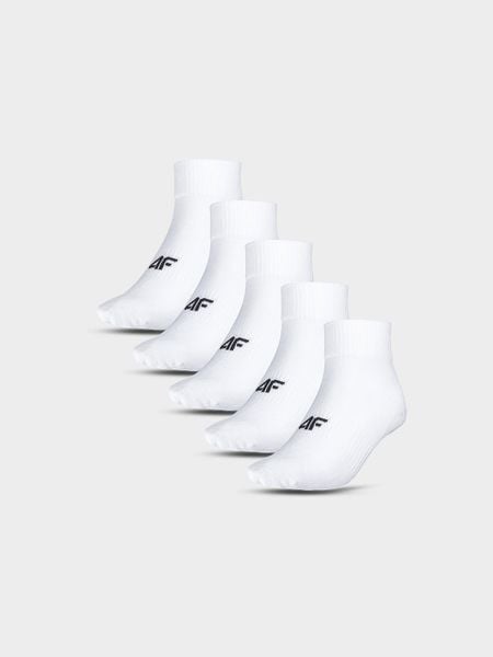 4F Skarpetki długie (5-pack) damskie - białe 39-42. Białe skarpetki 4f, bez wzorów. Za 59.99 zł.