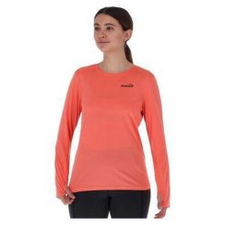 Bluza do biegania damska Inov-8 Performance Long Sleeve. Czerwone bluzy Inov-8, bez wzorów, sportowe, bez ramiączek, bez kaptura. Za 209.99 zł.