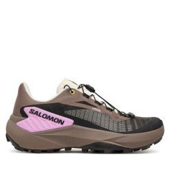 Buty do biegania Salomon. Brązowe buty do biegania Salomon, bez wzorów, bez zapięcia, do biegania. Za 519.99 zł.