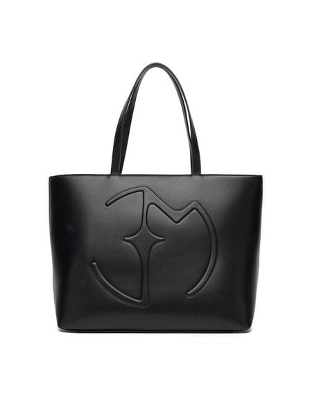 Eva Minge Torebka EO-ALLIE-LDA8224 Czarny. Czarne shopper bag Eva Minge, bez wzorów, z materiału, bez dodatków. Za 239.99 zł.