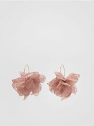 Kolczyki w kształcie kwiatów - brudny róż. Czerwone kolczyki Reserved. Za 39.99 zł.