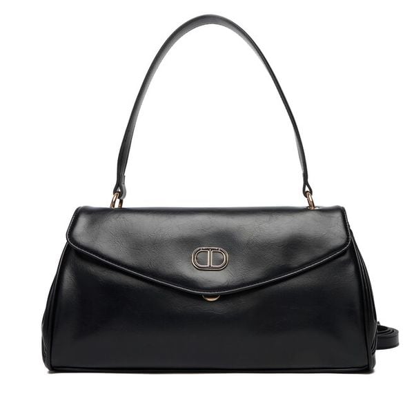 Torebka TWINSET. Czarne torebki klasyczne Twinset, bez wzorów, klasyczne, bez dodatków. Za 569.99 zł.