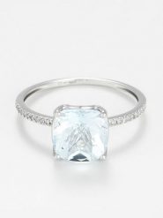 ATELIER DU DIAMANT Złoty pierścionek "Derya" z diamentami rozmiar: 54. Szare pierścionki ATELIER DU DIAMANT, z diamentem, złote. Za 1,740.95 zł.