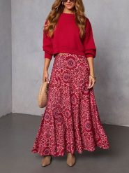 Milan Kiss Spódnica w kolorze różowym rozmiar: XL. Różowe spódnice Milan Kiss, xl, bez wzorów, maxi. Za 152.99 zł.