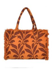 BLE Shopper bag w kolorze pomarańczowym - 58 x 32 cm rozmiar: onesize. Pomarańczowe shopper bag BLE, bez wzorów, z materiału, na ramię, bez dodatków. Za 71.73 zł.