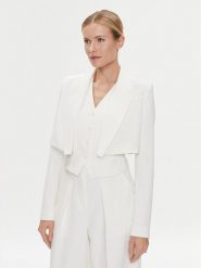 KARL LAGERFELD Komplet marynarka i kamizelka 240W1411 Biały Regular Fit. Białe marynarki i żakiety KARL LAGERFELD, bez wzorów, z syntetyku, bez ramiączek. Za 2,599.00 zł.