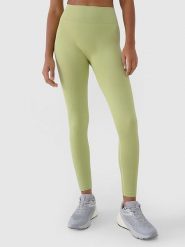 4F Legginsy funkcyjne w kolorze limonkowym rozmiar: M/L. Zielone legginsy 4f, bez wzorów, z materiału, sportowe, długie. Za 72.95 zł.