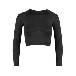 Longsleeve fitness damski Beshaped Power Up! bezszwowy. Czarne biustonosze BESHAPED, bez wzorów, z nylonu. Za 189.00 zł.