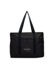 Calvin Klein Torebka LV04D3528G Czarny. Czarne shopper bag Calvin Klein, bez wzorów, z materiału, bez dodatków. Za 369.99 zł.