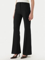 Morgan Spodnie materiałowe 251-PECO.F Granatowy Bootcut Fit. Niebieskie spodnie materiałowe Morgan, bez wzorów, z materiału. Za 329.99 zł.