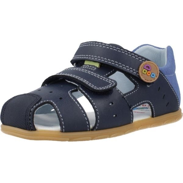 Sandały PABLOSKY 052022P Niebieski. Niebieskie sandały Pablosky, bez wzorów, ze skóry, bez obcasa, bez zapięcia. Za 236.99 zł.