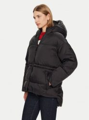 Guess Kurtka puchowa Marika W4BL99 WG0V0 Czarny Regular Fit. Czarne kurtki Guess, xl, z aplikacjami, z puchu, bez kaptura. Za 519.99 zł.