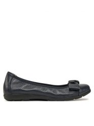 Caprice Baleriny 9-22153-42 Granatowy. Niebieskie baleriny Caprice, bez wzorów, ze skóry, bez obcasa, bez zapięcia. Za 285.99 zł.