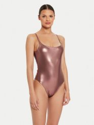 Guess Strój kąpielowy E4YJ11 KCDG0 Brązowy. Brązowe stroje jednoczęściowe Guess, z aplikacjami, z syntetyku. Za 289.99 zł.