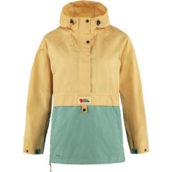 Kurtka turystyczna damska Fjallraven Vardag Anorak. Żółte kurtki przejściowe sportowe Fjällräven, l, bez wzorów, z softshellu, bez kaptura, trekkingowe. Za 644.99 zł.