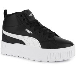 Buty sportowe sneakersy damskie wysokie na platformie PUMA KARMEN II MID 397459-. Białe buty treningowe Puma, bez wzorów, bez zapięcia. Za 209.00 zł.