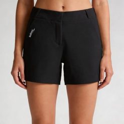 Damskie spodenki trekkingowe Active w kolorze beżowym. Brązowe szorty sportowe Softee, bez wzorów, z elastanu, outdoorowe. Za 170.99 zł.