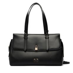 Torebka Armani Exchange. Czarne torebki klasyczne Armani Exchange, bez wzorów, klasyczne, bez dodatków. Za 779.99 zł.