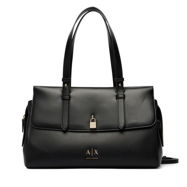 Torebka Armani Exchange. Czarne torebki klasyczne Armani Exchange, bez wzorów, bez dodatków. Za 695.99 zł.