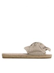 Manebi Espadryle Oragnic Hemp Sandals With Knnot O 7.1 JK Beżowy. Brązowe espadryle Manebi, bez wzorów, z materiału, bez obcasa. Za 449.99 zł.