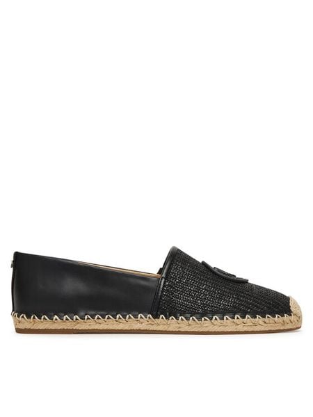MICHAEL Michael Kors Espadryle Kenzie Espadrille 40S6KZFP2D Czarny. Czarne espadryle MICHAEL Michael Kors, bez wzorów, ze skóry, bez obcasa. Za 378.99 zł.