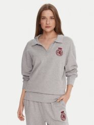 Tommy Hilfiger Bluza UW0UW06078 Szary Regular Fit. Szare bluzy Tommy Hilfiger, l, bez wzorów, z bawełny, bez ramiączek, bez kaptura. Za 279.99 zł.