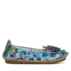 Baleriny Laura Vita. Niebieskie baleriny LAURA VITA, bez wzorów, bez obcasa, bez zapięcia. Za 219.99 zł.