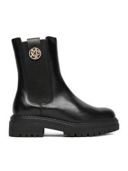 MEXX Sztyblety CEO-MX/027C-RST Czarny. Czarne botki Mexx, bez wzorów, ze skóry, bez obcasa, na płaskiej podeszwie, bez zapięcia. Za 259.99 zł.