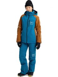 Burton Kurtka narciarska "[ak] Embark GORE-TEX 2L" w kolorze niebiesko-jasnobrązowym rozmiar: L. Brązowe kurtki narciarskie Burton, l, bez wzorów, z gore-texu, bez kaptura, narciarskie, gore-tex. Za 1,269.95 zł.