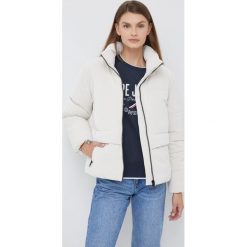 Calvin Klein Jeans kurtka damska kolor beżowy zimowa. Brązowe kurtki Calvin Klein Jeans, na zimę, m, bez wzorów, z jeansu, bez kaptura. W wyprzedaży za 589.99 zł.