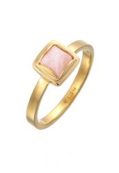 Elli PREMIUM Damski Soliter Piramida z różowym kwarcem w pozłacanym srebrze 925 Sterling Silver Pierścionki 1 ct. Czerwone pierścionki Elli PREMIUM, z kwarcem, pozłacane. Za 328.99 zł.