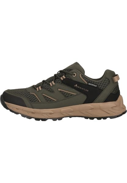 Buty trekkingowe Whistler Benin. Brązowe buty trekkingowe WHISTLER, z gumy, bez zapięcia. Za 253.50 zł.