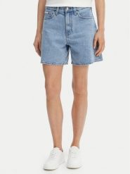 Calvin Klein Jeans Szorty jeansowe LV047F675G Niebieski Regular Fit. Niebieskie szorty Calvin Klein Jeans, bez wzorów, z bawełny. Za 329.99 zł.