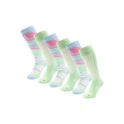 Skarpety narciarskie - Damskie - 6 par - Ice Blue. Niebieskie skarpetki POEDERBAAS, bez wzorów, z wełny, narciarskie. W wyprzedaży za 329.62 zł.