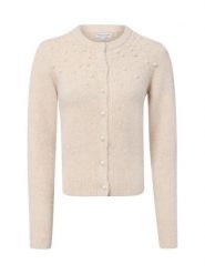 Marie Lund sweter z domieszką wełny Kobiety beżowy, S. Brązowe swetry Marie Lund, s, bez wzorów, z wełny, bez ramiączek. Za 179.95 zł.