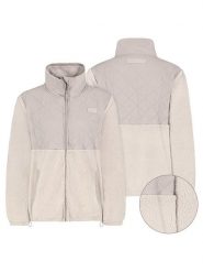 Sublevel Kurtka polarowa w kolorze kremowo-jasnoróżowym rozmiar: XXL. Brązowe kurtki Sublevel, xxl, bez wzorów, z polaru, bez kaptura. Za 148.61 zł.