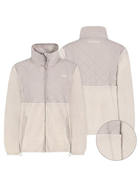 Sublevel Kurtka polarowa w kolorze kremowo-jasnoróżowym rozmiar: XXL. Brązowe kurtki Sublevel, xxl, bez wzorów, z polaru, bez kaptura. Za 157.35 zł.